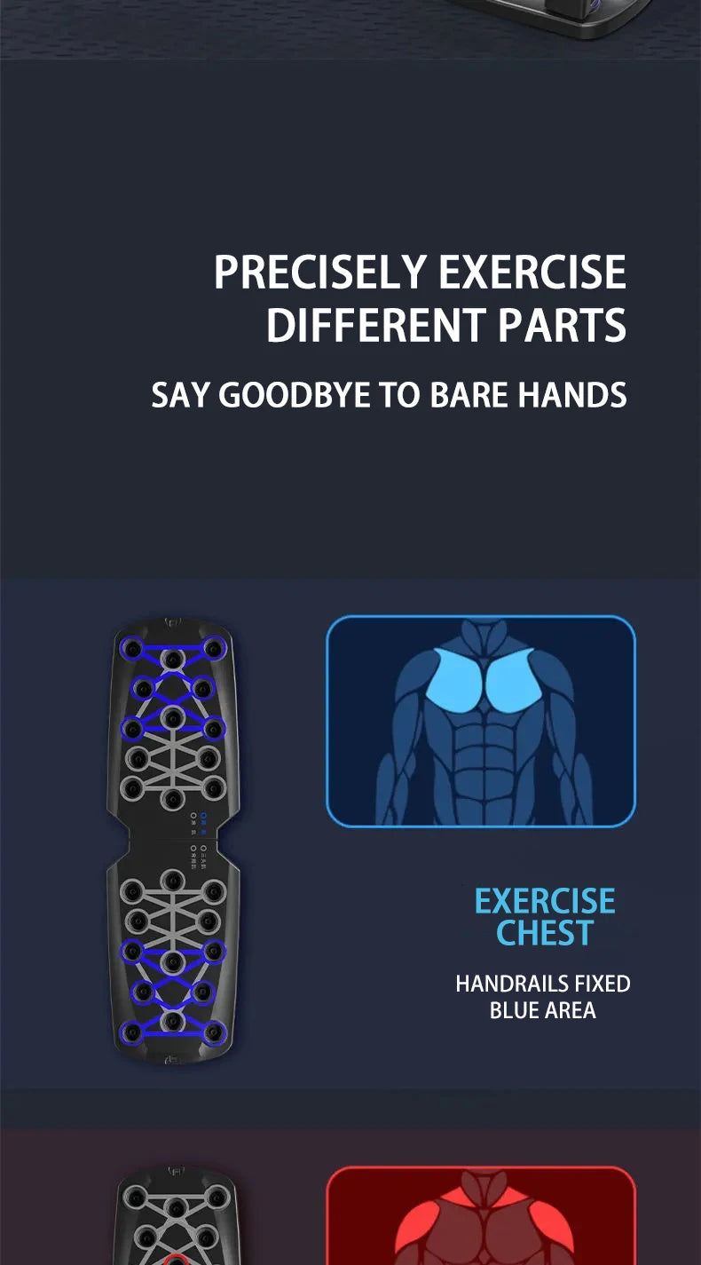 Foldable Push-Up Bars for Chest, Arms, and Core Training