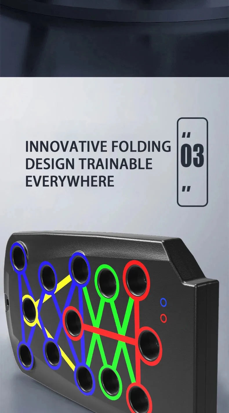 Foldable Push-Up Bars for Chest, Arms, and Core Training