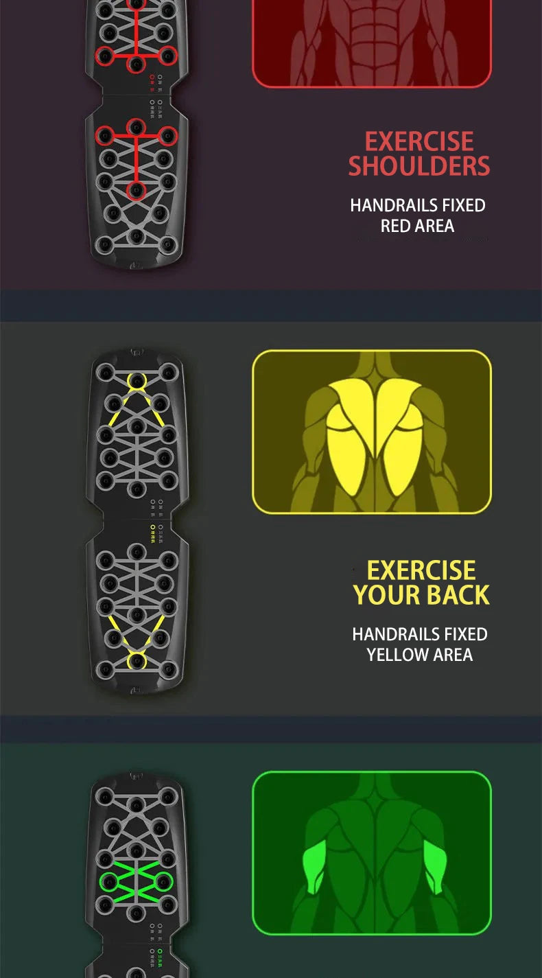 Foldable Push-Up Bars for Chest, Arms, and Core Training