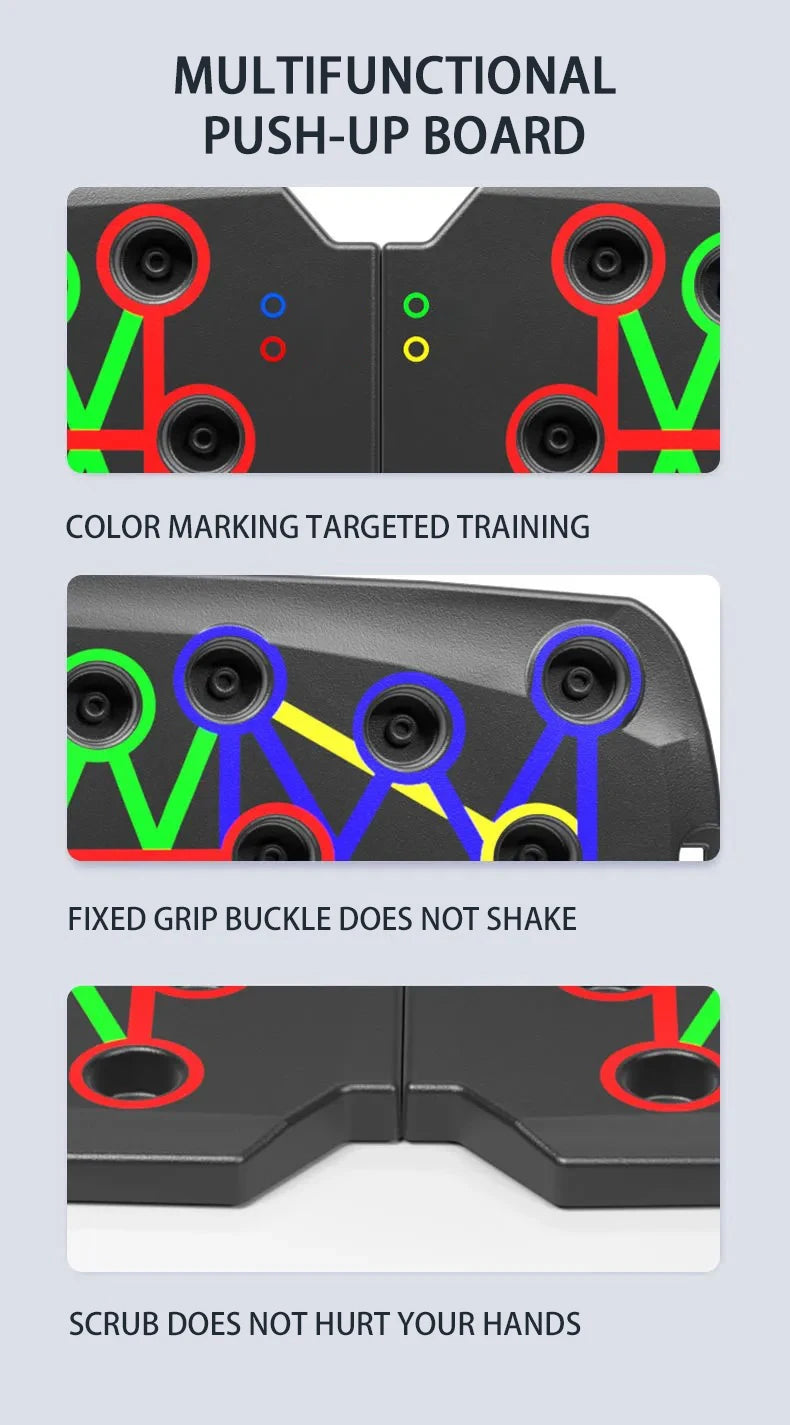 Foldable Push-Up Bars for Chest, Arms, and Core Training