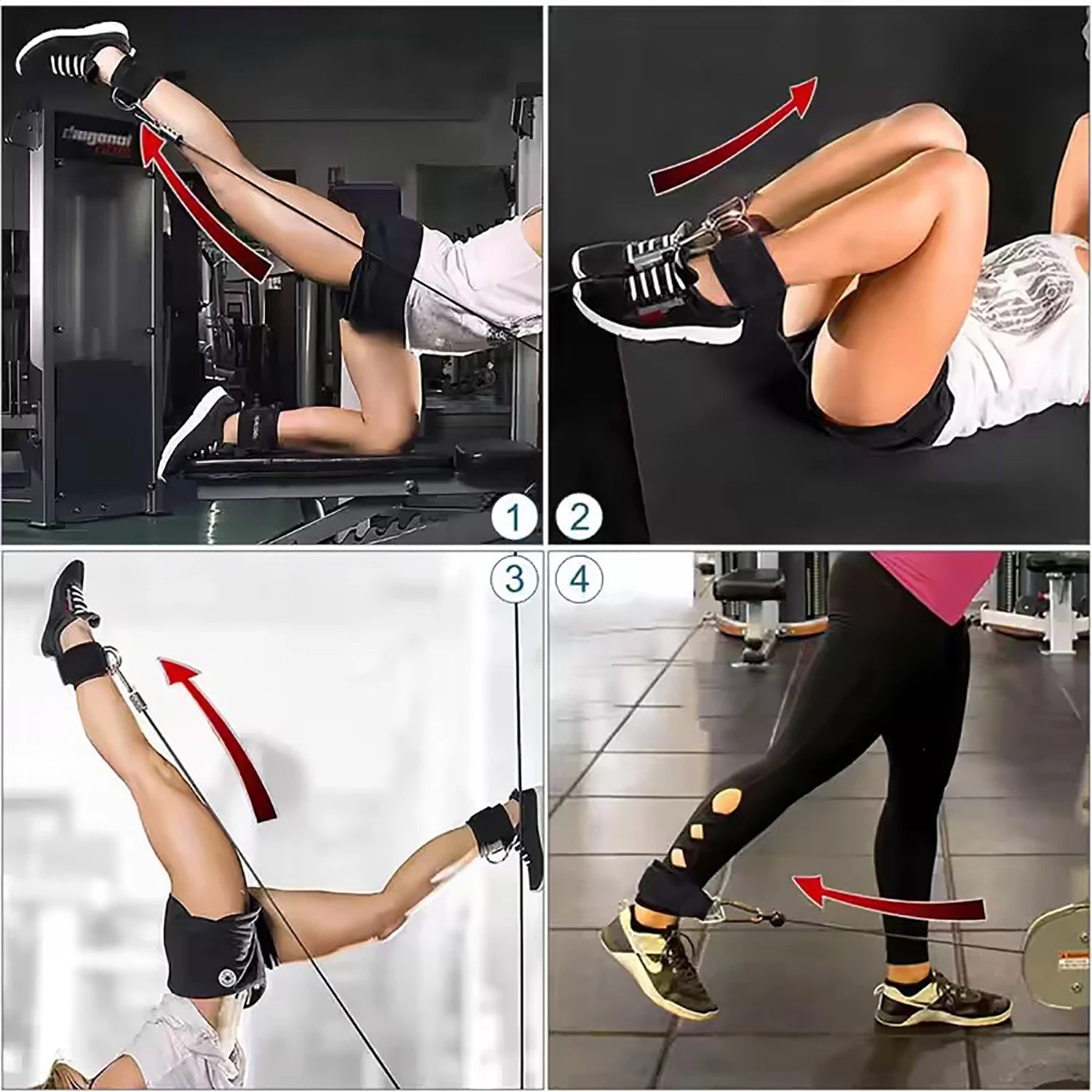 Adjustable Ankle Weight Bands for Workout and Fitness Training