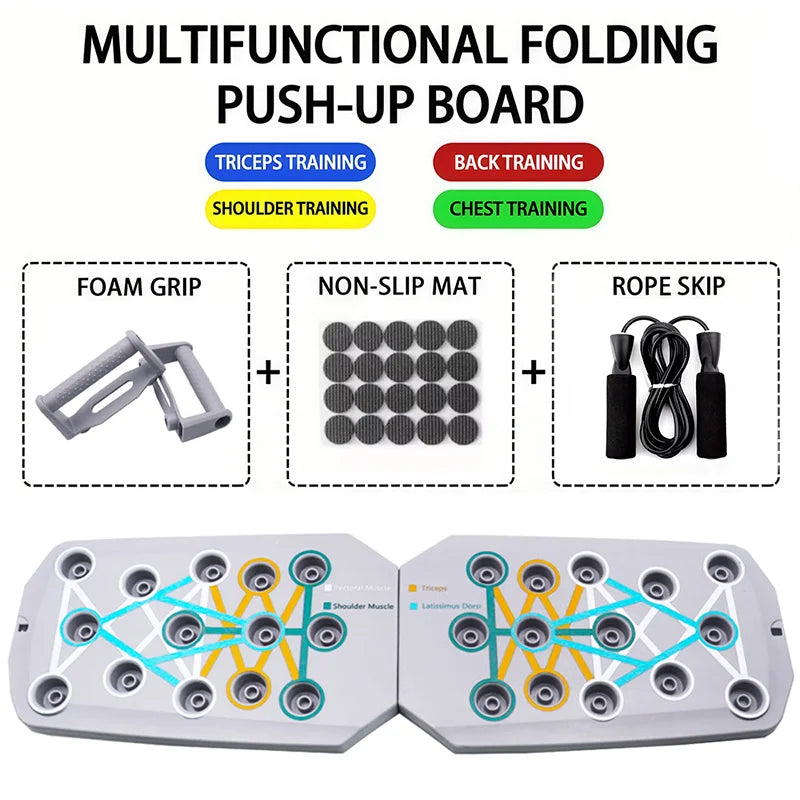 Foldable Push-Up Bars for Chest, Arms, and Core Training
