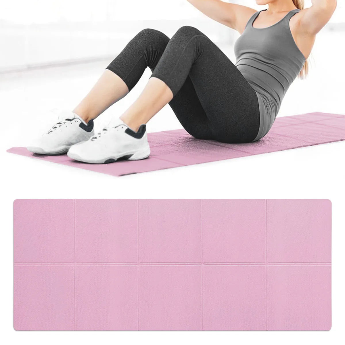 Non-Slip EVA Yoga Mat, 4mm Thick for Yoga, Pilates, and Fitness
