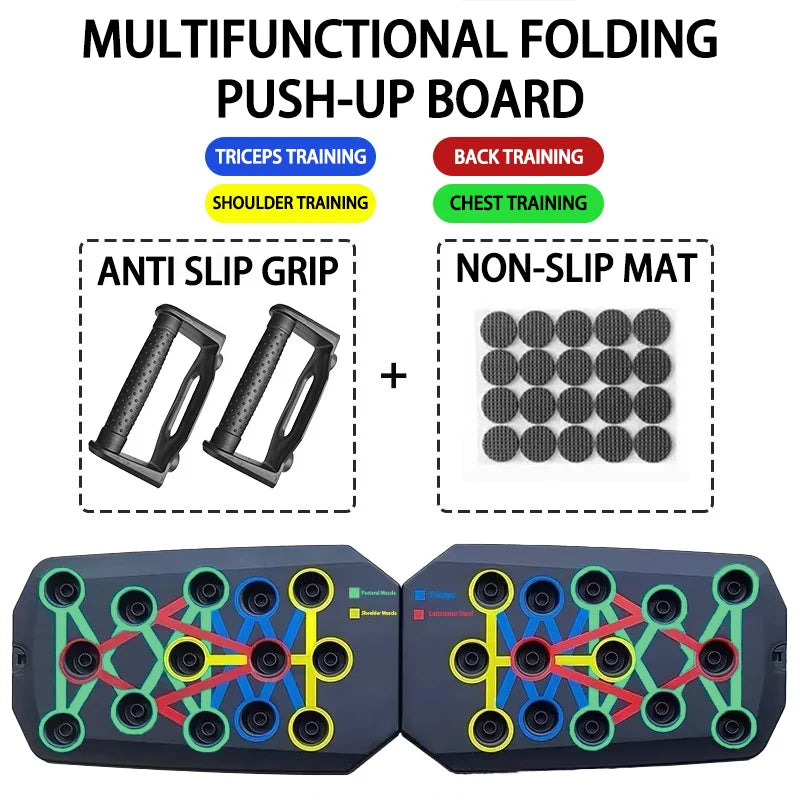 Foldable Push-Up Bars for Chest, Arms, and Core Training