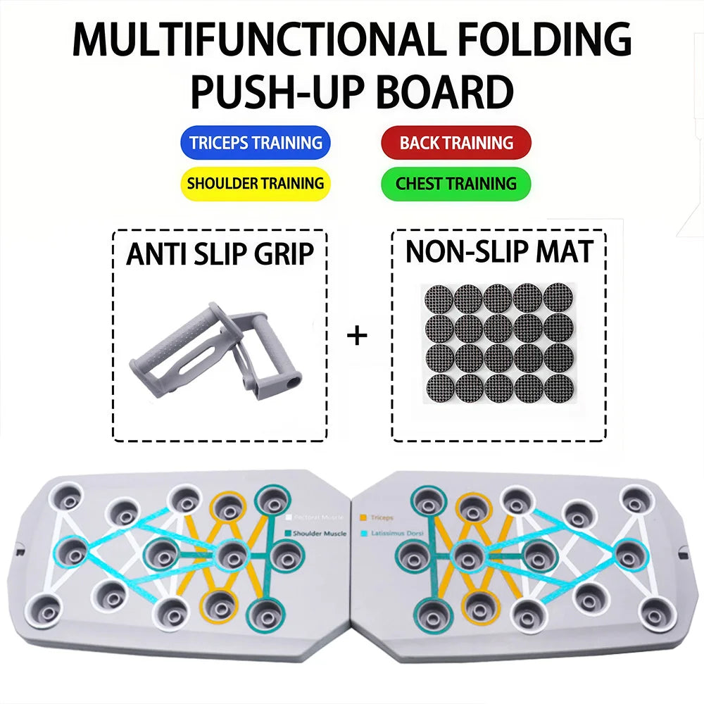 Foldable Push-Up Bars for Chest, Arms, and Core Training