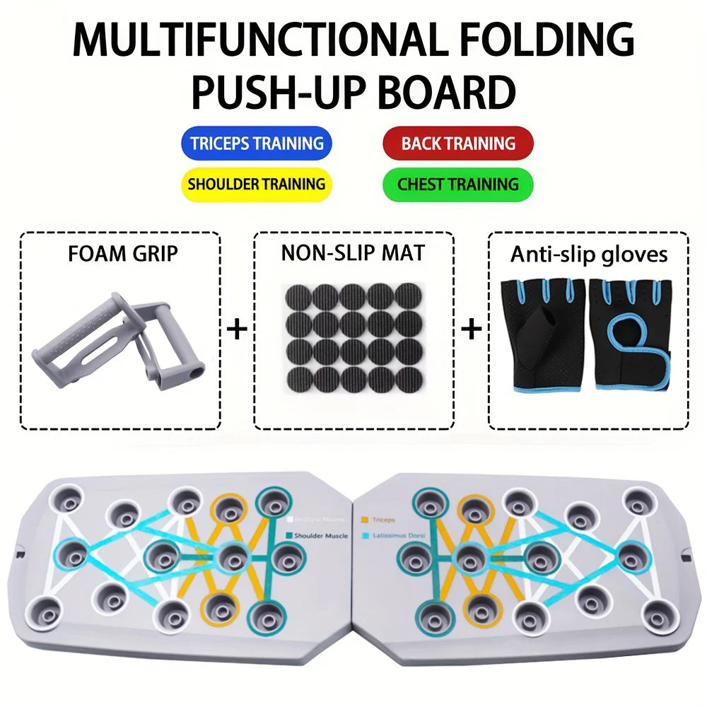 Foldable Push-Up Bars for Chest, Arms, and Core Training