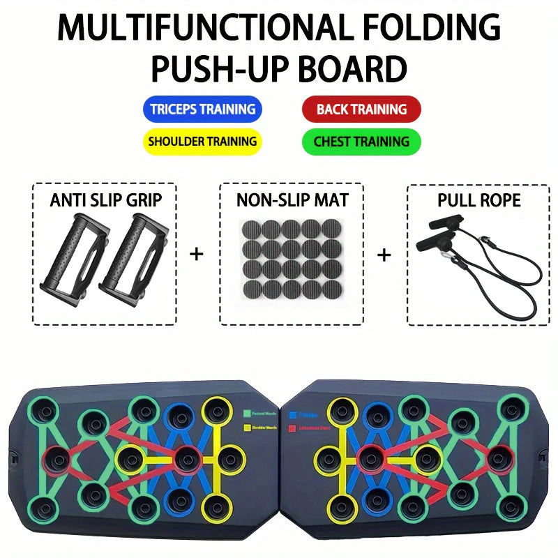 Foldable Push-Up Bars for Chest, Arms, and Core Training