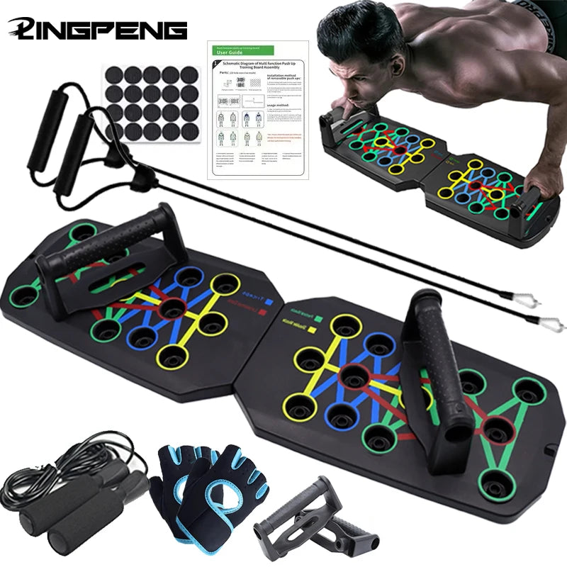 Foldable Push-Up Bars for Chest, Arms, and Core Training