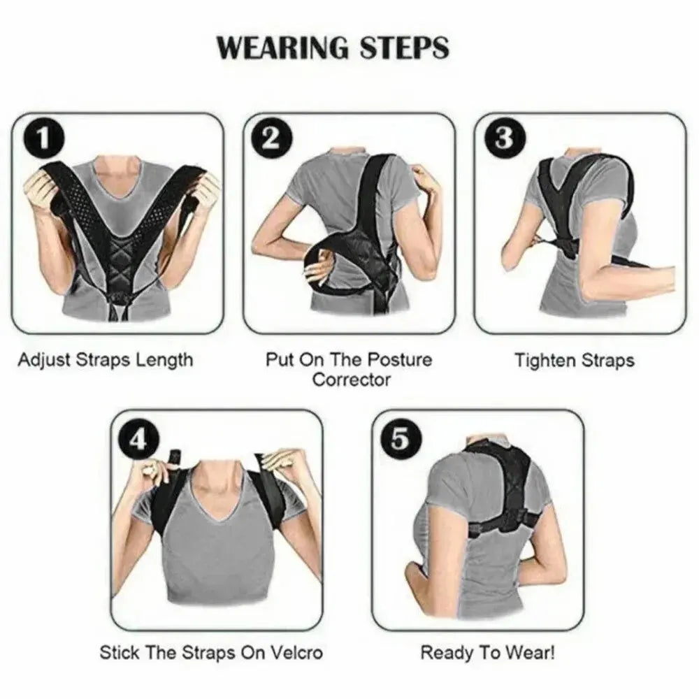 Posture Correction Belt, Breathable Back Support for Daily Use